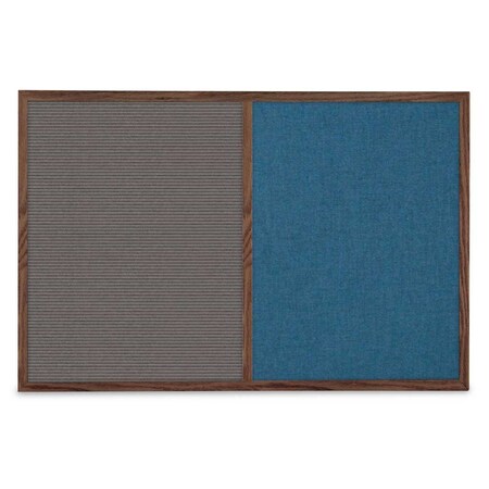 United Visual Products Slim Style Indoor Enclosed Corkboard, 30 UV503SCH-BRONZE-FORBO